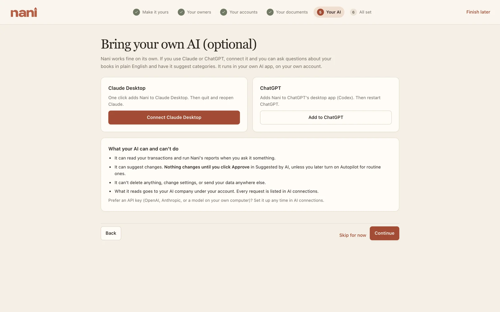Your AI, optional.